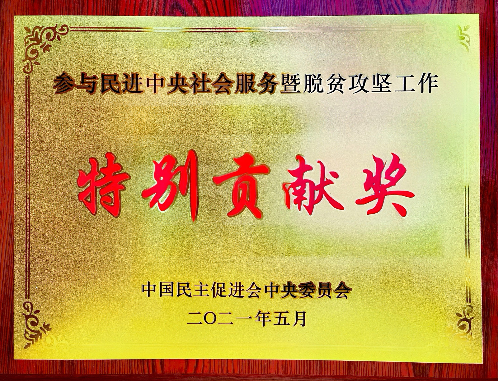 赢多多股份荣获参加民进中央社会服务暨脱贫攻坚工作出格贡献奖.jpg